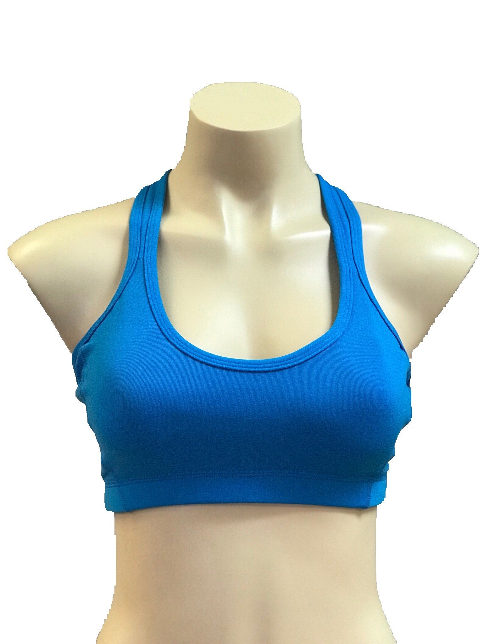 Women's Plain One Shoulder Royal Blue Sports Bras L (8/10) 